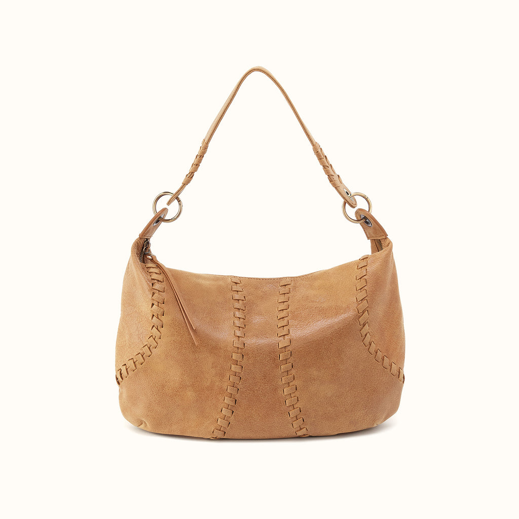 Opal Shoulder In Buffed Leather - Whiskey – HOBO