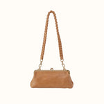 Della Frame Small Shoulder Bag In Buffed Leather - Whiskey