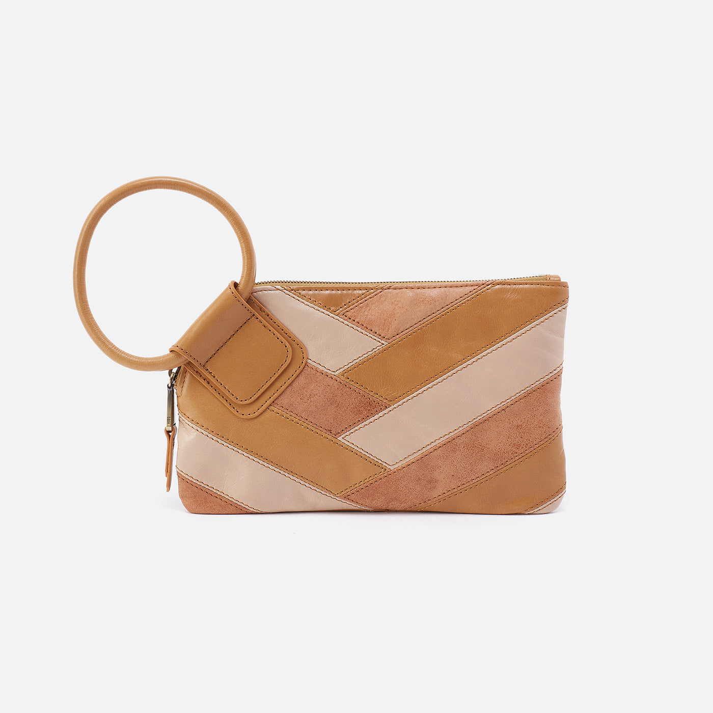Sable Wristlet in Patchwork Leather - Multi