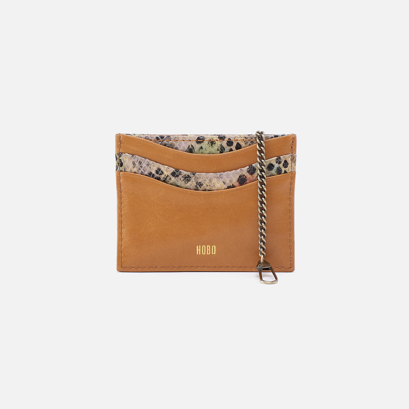 Max Card Case in Mixed Leathers - Natural