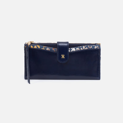 Max Continental Wallet in Mixed Leathers - Nightshade