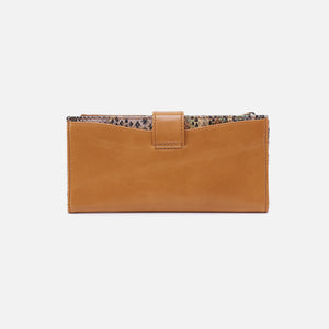 Max Continental Wallet in Mixed Leathers - Natural