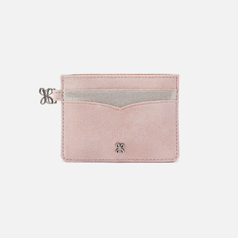 Charmed Card Case In Buffed Leather - Blossom