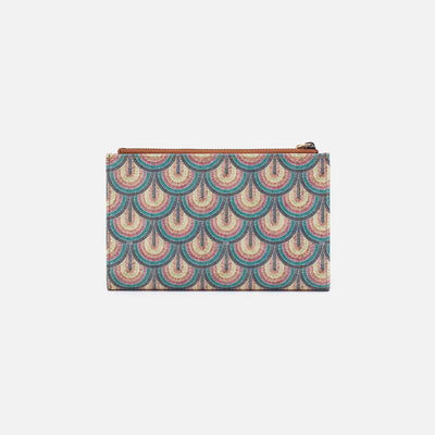 All That Wallet Wristlet In Coated Canvas - Teal Temptation