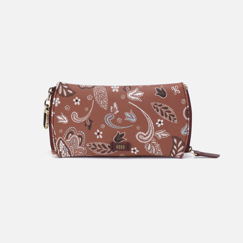Spark Double Eyeglass Case in Coated Canvas - Country Road Bloom Canvas