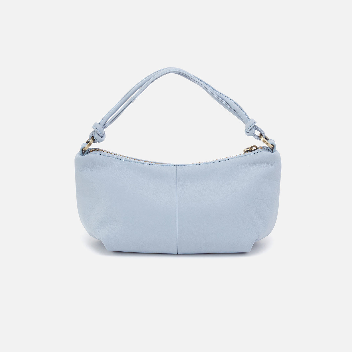Lindley Crossbody in Soft Pebbled Leather - Pale Blue