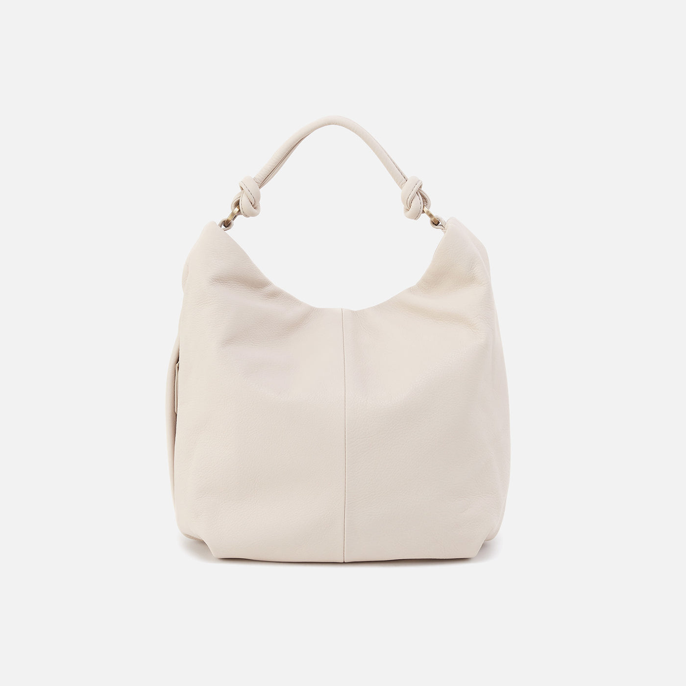 Lindley Hobo in Soft Pebbled Leather - Stone