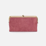 Lauren Clutch-Wallet In Tooled Embossed Leather - Mauve Tooled Emboss