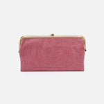 Lauren Clutch-Wallet In Tooled Embossed Leather - Mauve Tooled Emboss