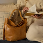 Harley Hobo In Buffed Leather - Whiskey