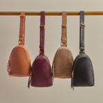 Fern Sling in Pebbled Leather - Mulberry Glaze