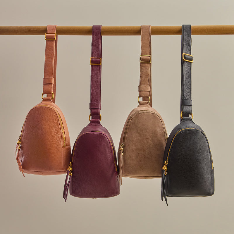 Fern Sling in Pebbled Leather - Mulberry Glaze