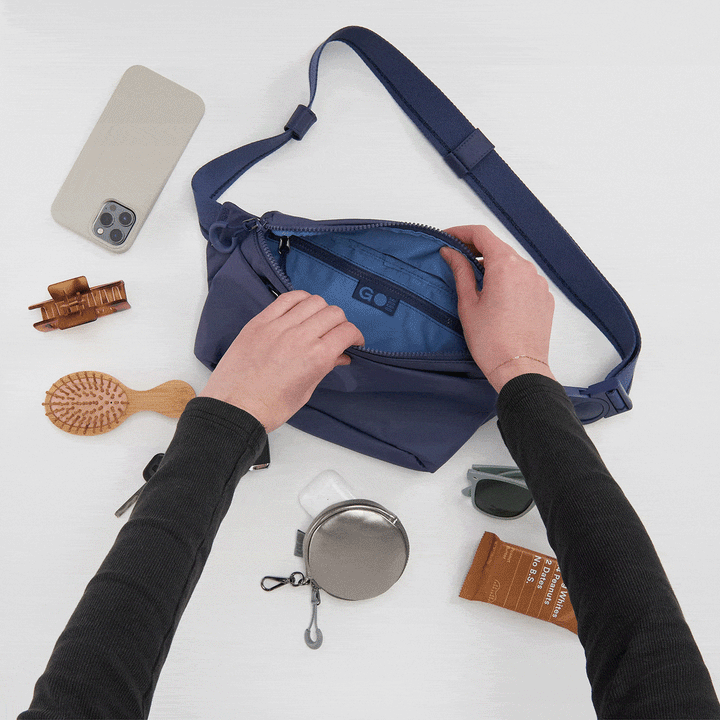 BE HOLD Belt Bag in caRefiber recycled nylon - Dune