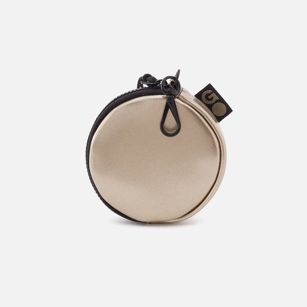 TAG ALONG Clip-on in Easy-care EverShine nylon - Coffee Gold Metallic