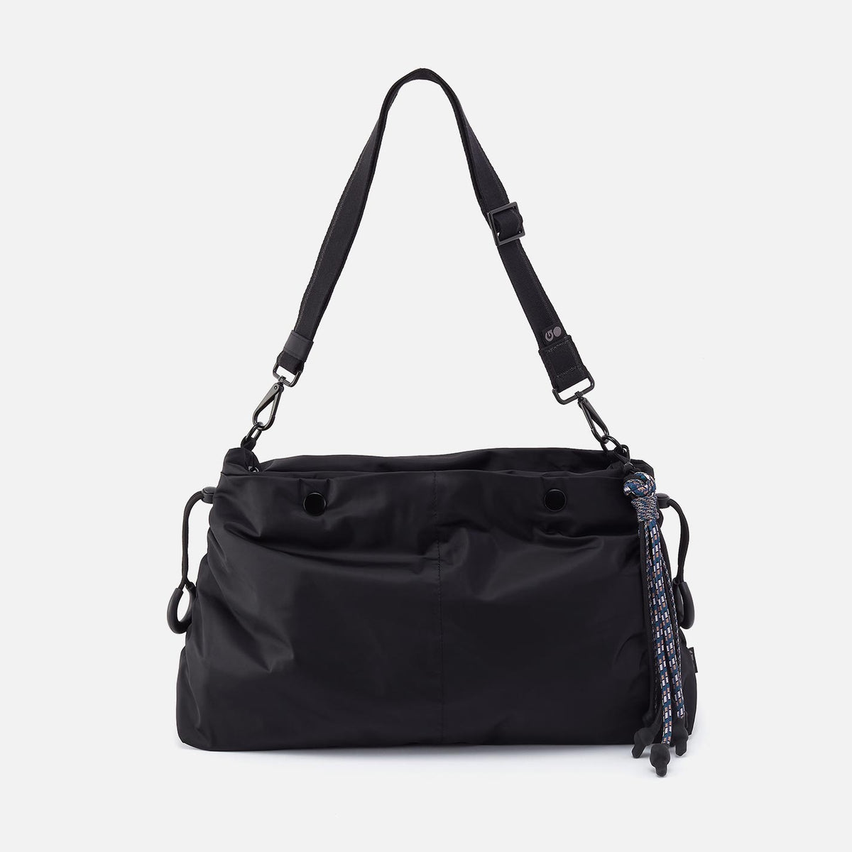 THE BIG DRAW Crossbody in CaRefiber recycled nylon - Jet