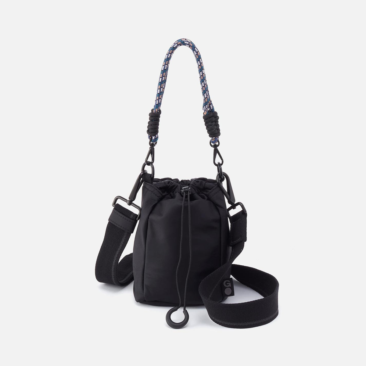 QUICK CINCH CROSSBODY in CaRefiber recycled nylon - Jet