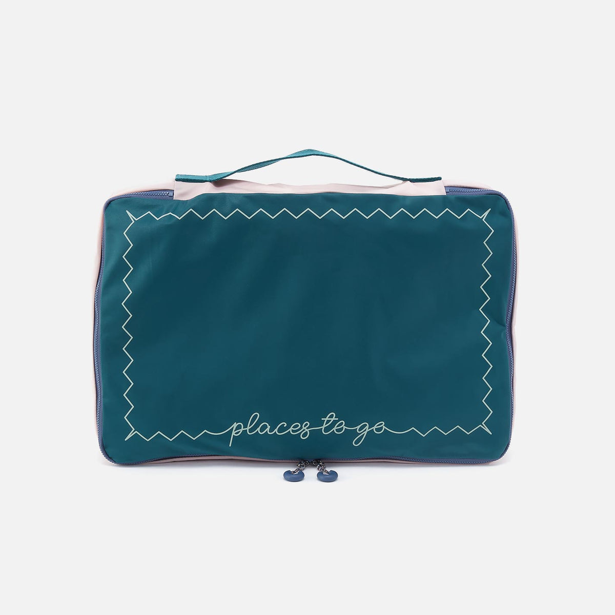 SET TO GO Packing Cube Large in CaRefiber recycled nylon - Teal