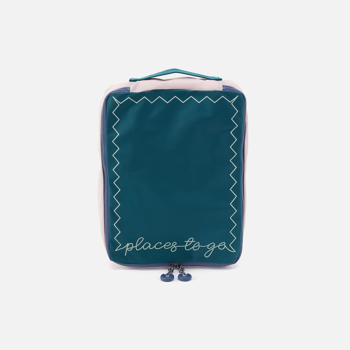 SET TO GO Shoe Packing Cube in CaRefiber recycled nylon - Teal