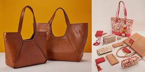 Shop women's leather tote bags and the perfect accessories to go inside. 