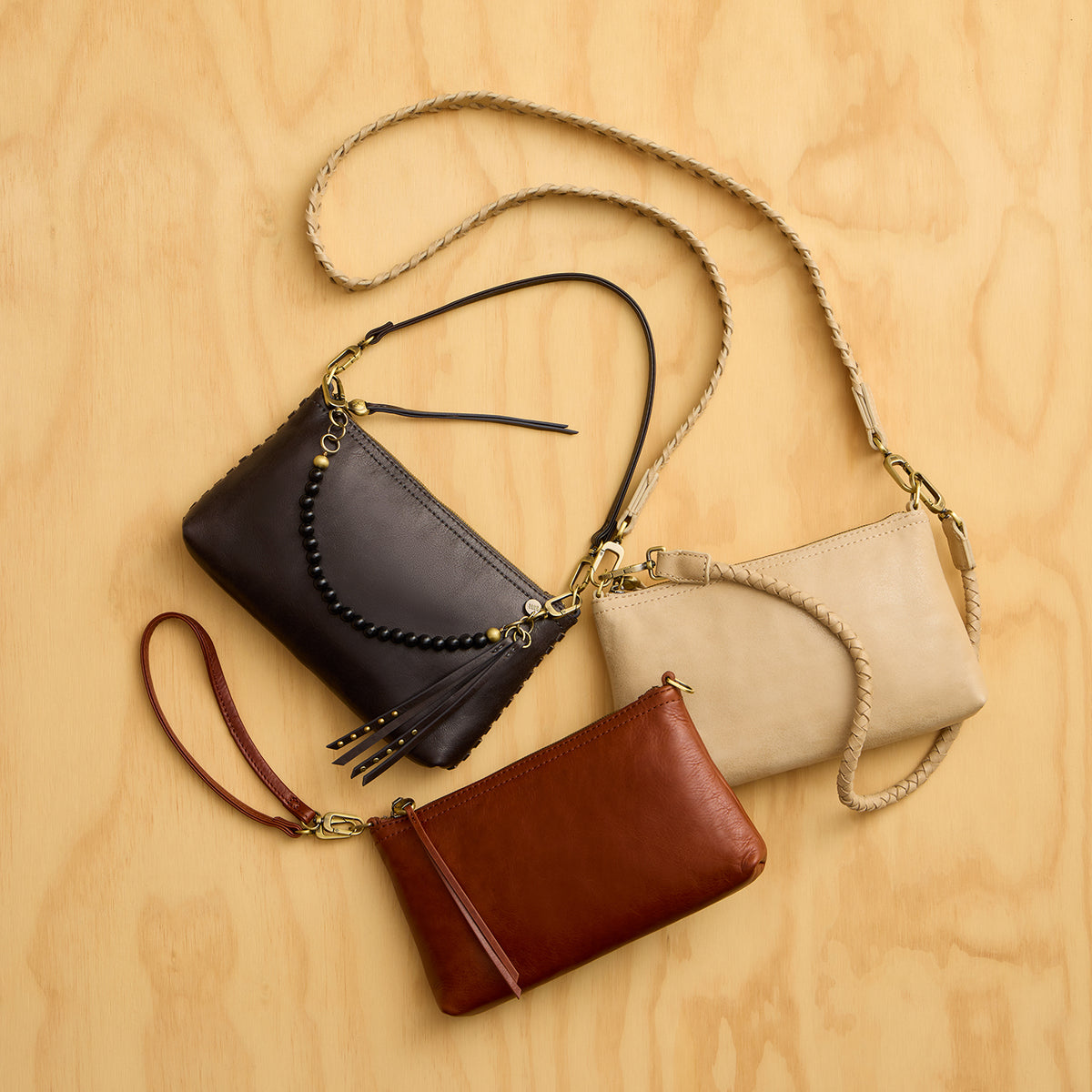 Darcy Crossbody in Patina Leather - Pecan Ridge