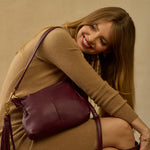 Kori Crossbody in Pebbled Leather - Mulberry Glaze