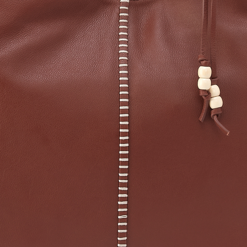 La Jolla Tote In Cloud Leather - Cocoa Bean