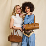 Scottie Satchel in Polished Leather - Truffle