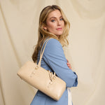 Scottie Satchel in Polished Leather - Parchment