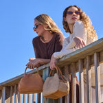 Darling Small Satchel In Woven Straw - Meadow Woven Straw