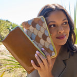 Lauren Clutch-Wallet In Pebbled Leather - Timber Brown