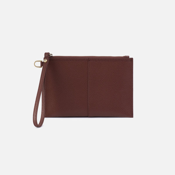 Wallet shoulder bag／ミニポーチ付／ブラウンレオパ Vida Small Pouch in Micro Pebbled Leather - Chocolate – HOBO