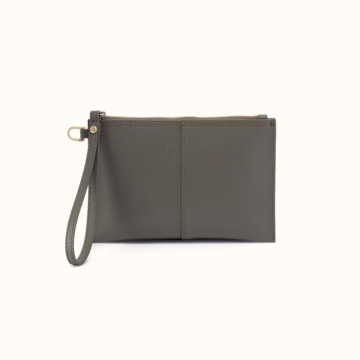 Vida Small Pouch in Micro Pebbled Leather - Desert Palm- FOL