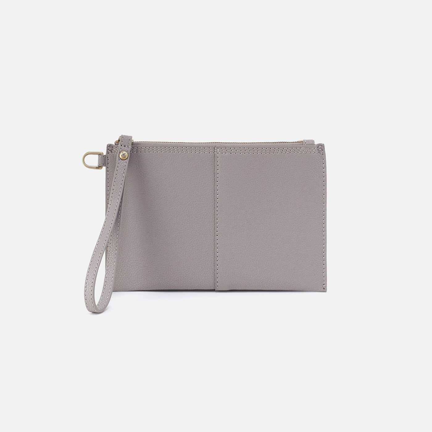 Vida Small Pouch in Micro Pebbled Leather - Morning Dove Grey – HOBO