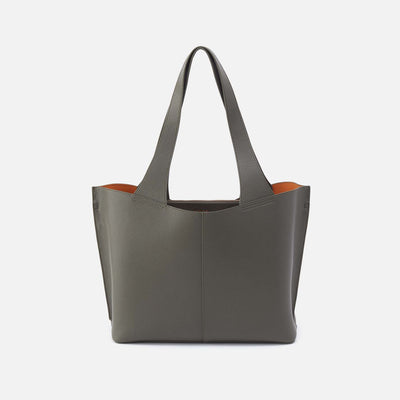 Vida Tote in Micro Pebbled Leather - Desert Palm
