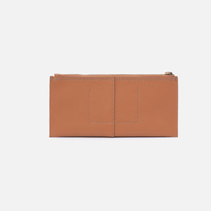 Vida Large Pouch in Micro Pebbled Leather - Biscuit