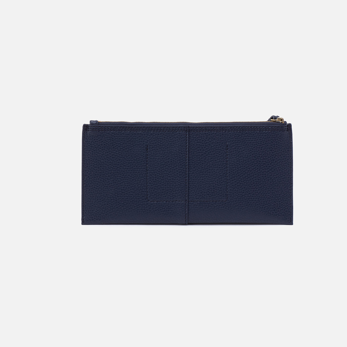 Vida Large Pouch in Micro Pebbled Leather - Mood Indigo