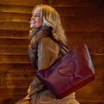 All That Tote in Pebbled Leather - Mulberry Glaze