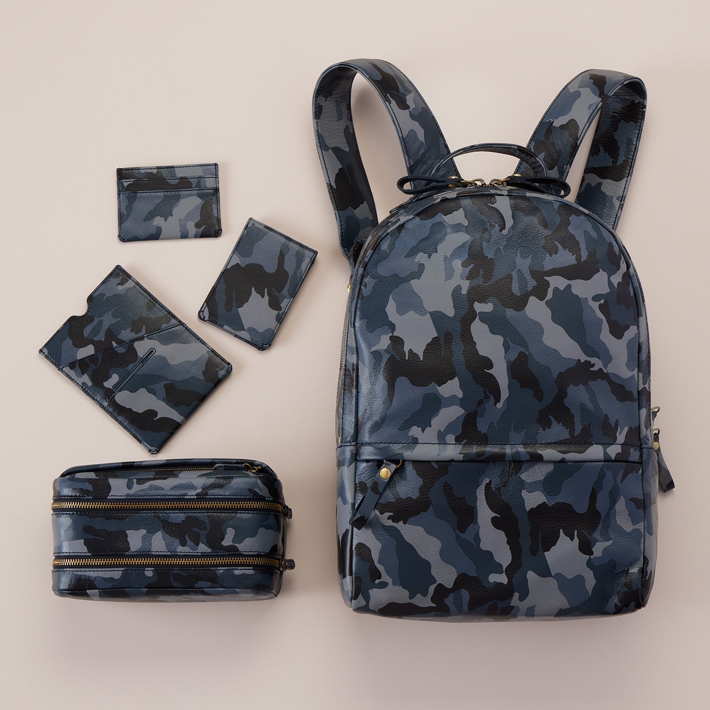 Leather camo backpack shop