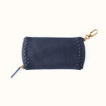 Spark Double Eyeglass Case In Pebbled Leather