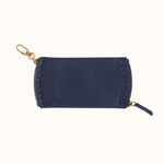 Spark Double Eyeglass Case In Pebbled Leather