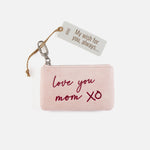 Sentiment Pouch In Buffed Leather - Blossom