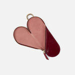 Heart Pencil Case in Polished Leather - Saddleberry