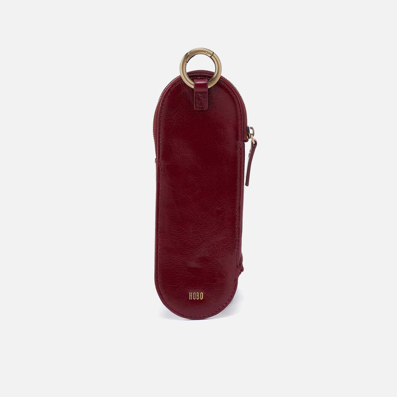 Heart Pencil Case in Polished Leather - Saddleberry