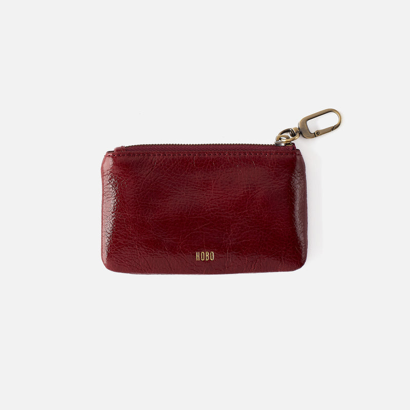 Sentiment Pouch Box in Aniline Gloss Leather - Garnet Gloss
