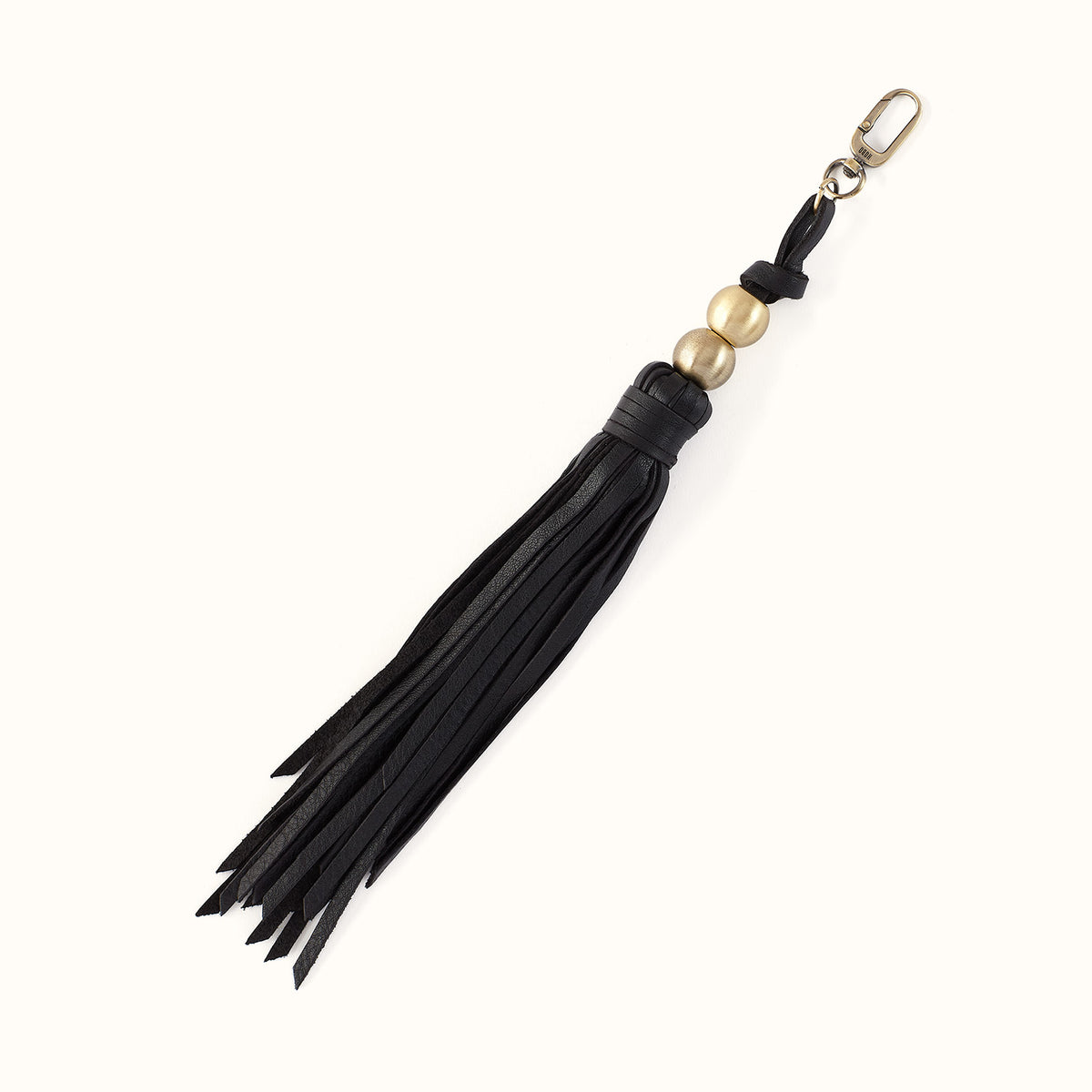 Tamborine Tassel In Pebbled Leather