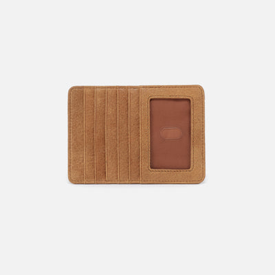 Euro Slide Card Case In Buffed Leather - Whiskey