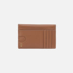 Goldie Card Case In Pebbled Leather - Brown Sugar