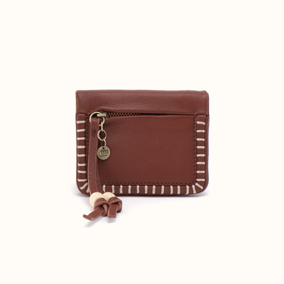 Lumen Mini Wallet In Cloud Leather - Cocoa Bean