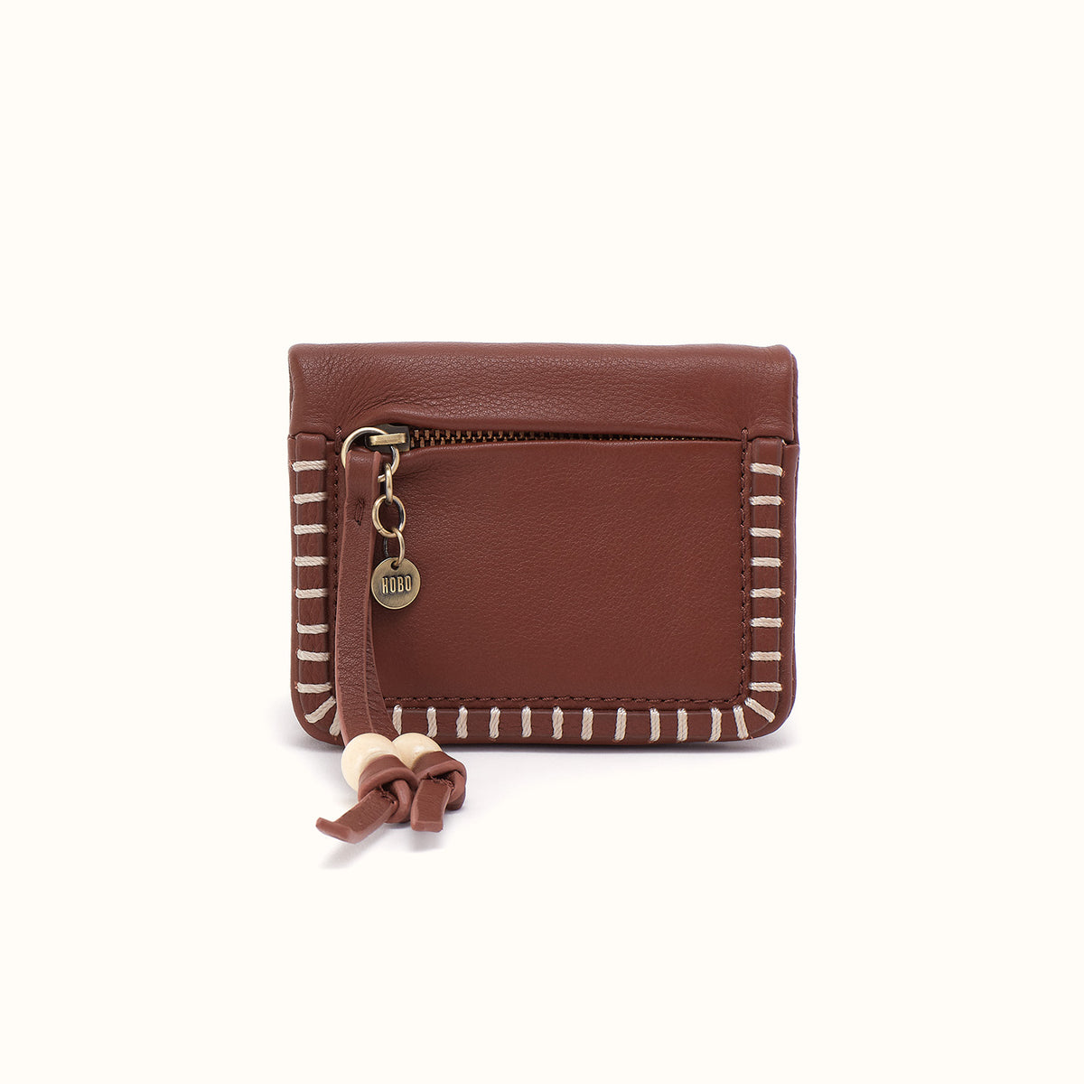 Lumen Mini Wallet In Cloud Leather - Cocoa Bean