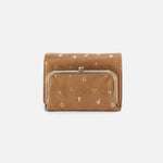 Robin Compact Wallet In Buffed Leather - Whiskey
